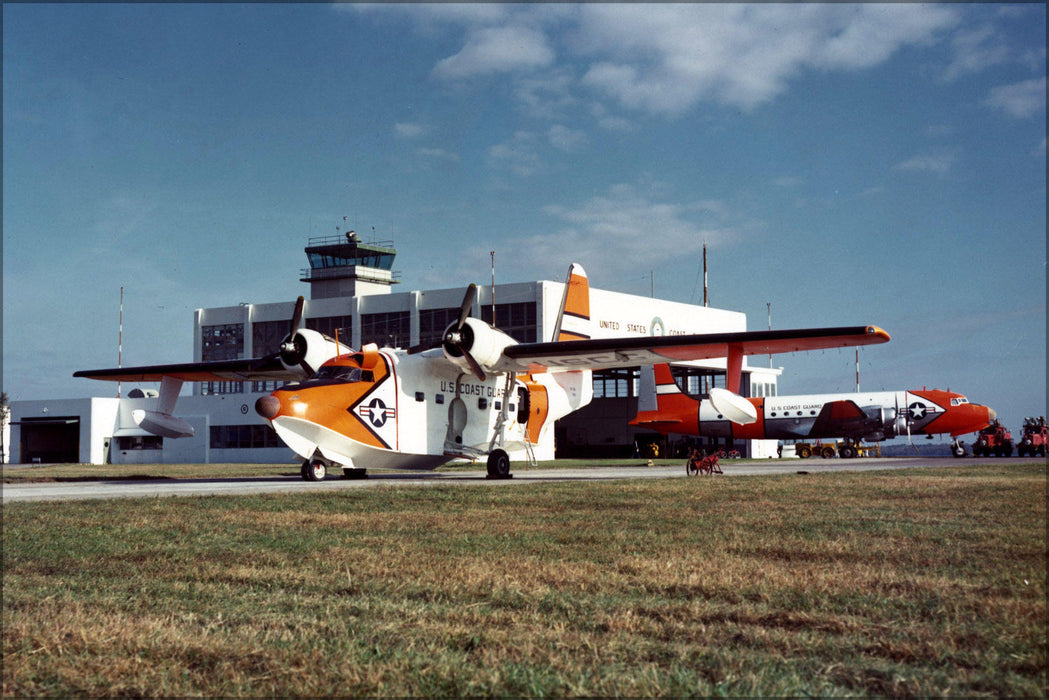 Poster, Many Sizes Available; Coast Guard Uf-2G (Hu-16E) Albatross R4D (C-54) Skymaster