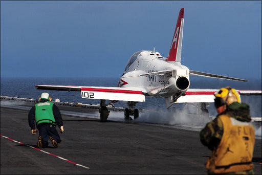 Poster, Many Sizes Available; T-45C Goshawk (Vt-7) Aircraft Carrier Uss Ronald Reagan (Cvn 76)