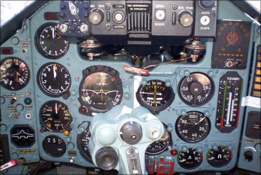 Poster, Many Sizes Available; Cockpit Of Sukhoi Su-25