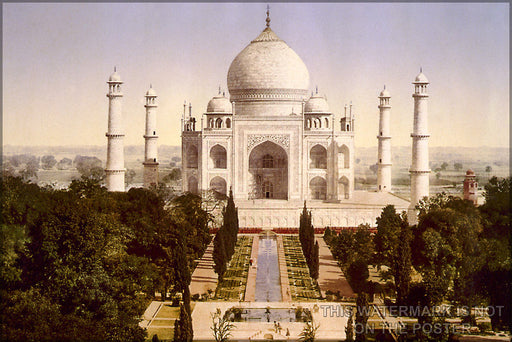 Poster, Many Sizes Available; Taj Mahal Agra India C1900 Photochrom