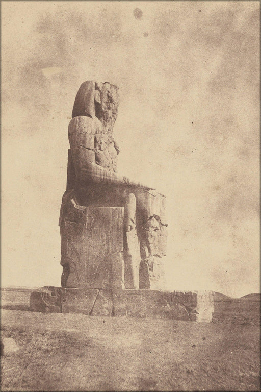 Poster, Many Sizes Available; Colossus Of Memnon At Thebes Ancient Egypt 1854