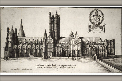 Poster, Many Sizes Available; Canterbury Cathedral South Side 17Th Century