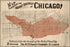 Poster, Many Sizes Available; Map Showing The Burnt District In Chicago 1871