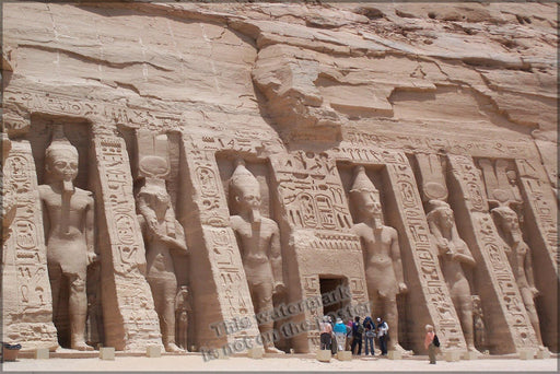 Poster, Many Sizes Available; Temple Of Nefertiti Abu Simbel Temples, Temple Of Nefertiti