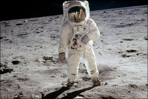 Poster, Many Sizes Available; Man On The Moon Buzz Aldrin Apollo 11