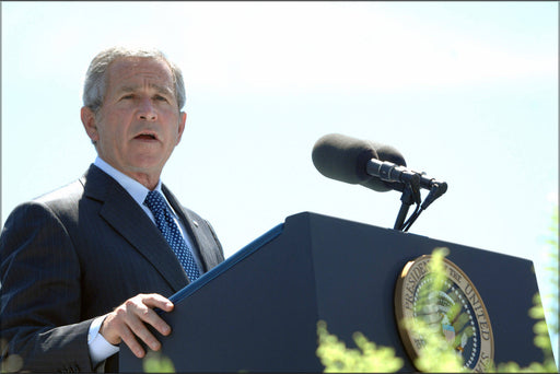 Poster, Many Sizes Available; George W. Bush Speaks At Coast Guard Commencement