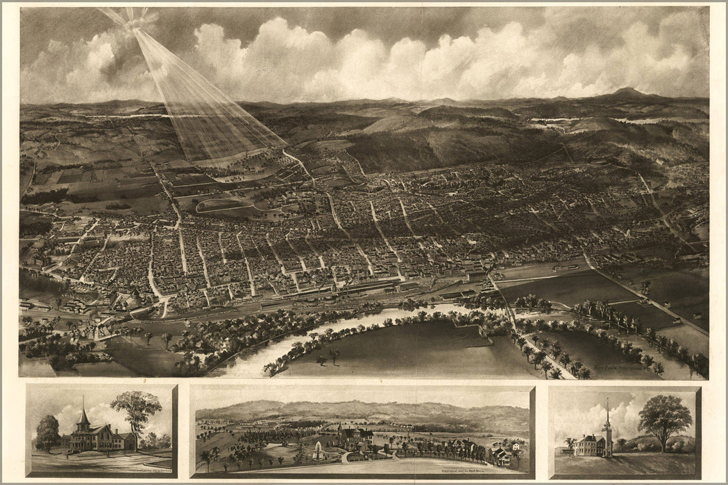 Poster, Many Sizes Available; Map Of Concord New Hampshire 1899