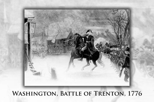 Poster, Many Sizes Available; George Washington At The Battle Of Trenton. An Engraving By Illman Brothers