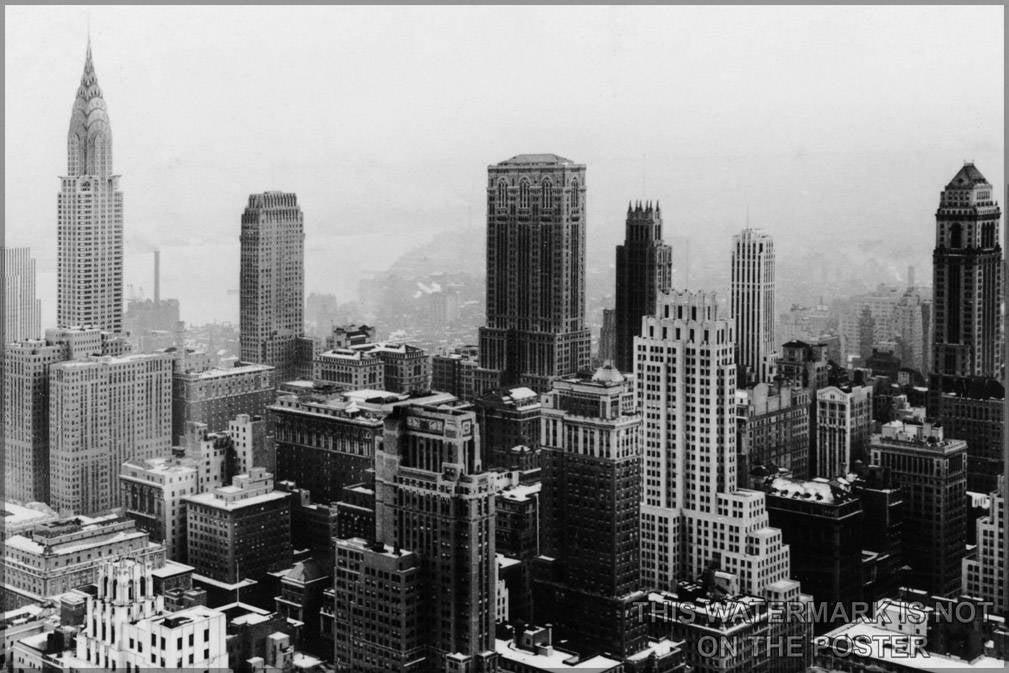 Poster, Many Sizes Available; Manhattan, New York City, From Rockefeller Center, 1932