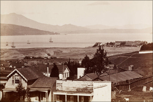 Poster, Many Sizes Available; Carleton Watkins (American - (Sausalito, Tamalpais And Richardson&#39;S Bay From San Francisco)