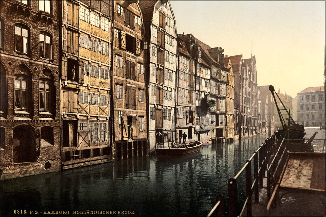 Poster, Many Sizes Available; Hollandischer Brook, Hamburg, Germany 1890 Photochrom