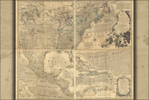 Poster, Many Sizes Available; Map Of North America Pre United States 1768 P2