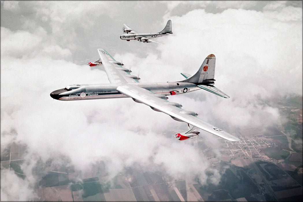 Poster, Many Sizes Available; Convair Nb-36H Peacemaker Boeing B-50 Superfortress 1957