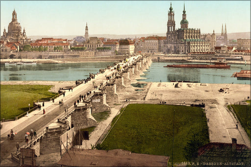 Poster, Many Sizes Available; Altstadt, Dresden, Saxony, Germany 1890 Photochrom