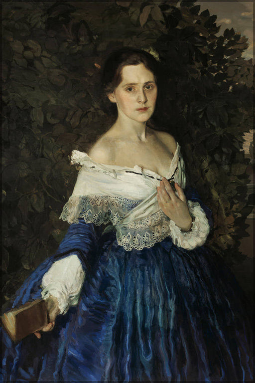 Poster, Many Sizes Available; The Lady In Blue. Portrait Of The Artist E.M.Martynovoy By Konstantin Somov