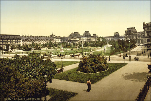 Poster, Many Sizes Available; The Louvre, Paris, France. Photochrom 1890