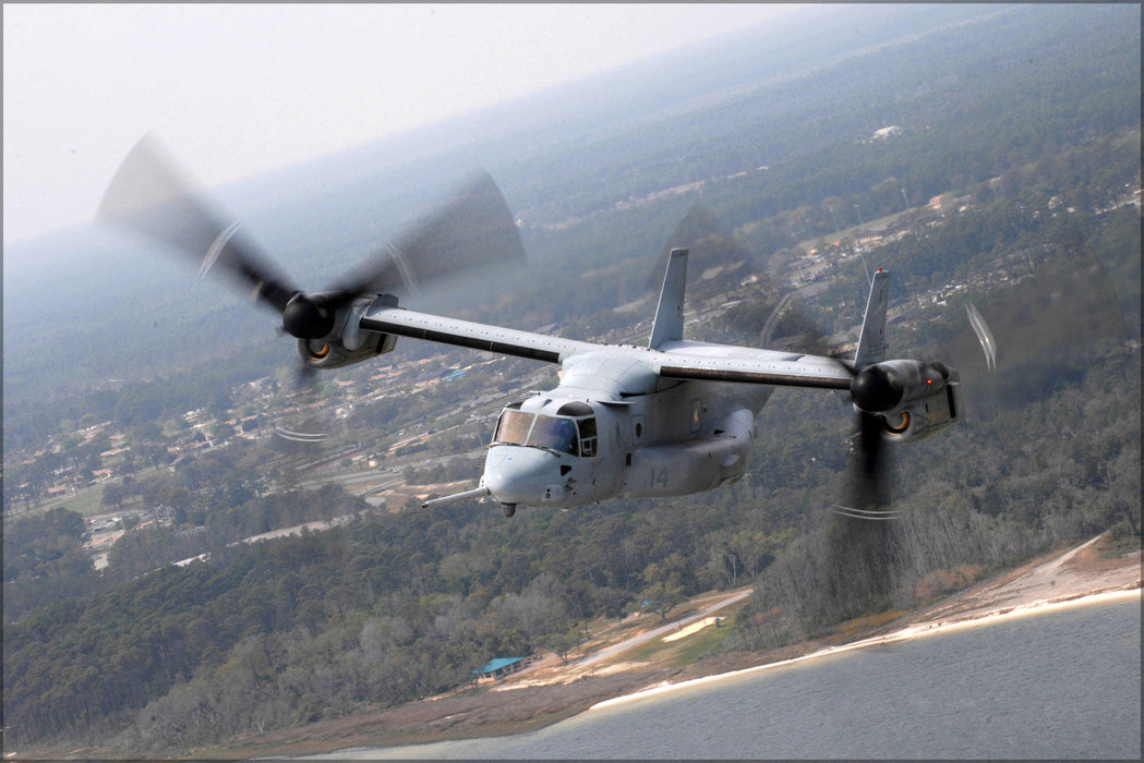 Poster, Many Sizes Available; Marine Corps Mv-22 Osprey From Marine Medium Tiltrotor Training Squadron 204 (Vmmt-204),