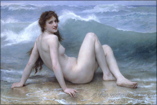 Poster, Many Sizes Available; The Wave William-Adolphe Bouguereau (1825-1905) - The Wave (1896)