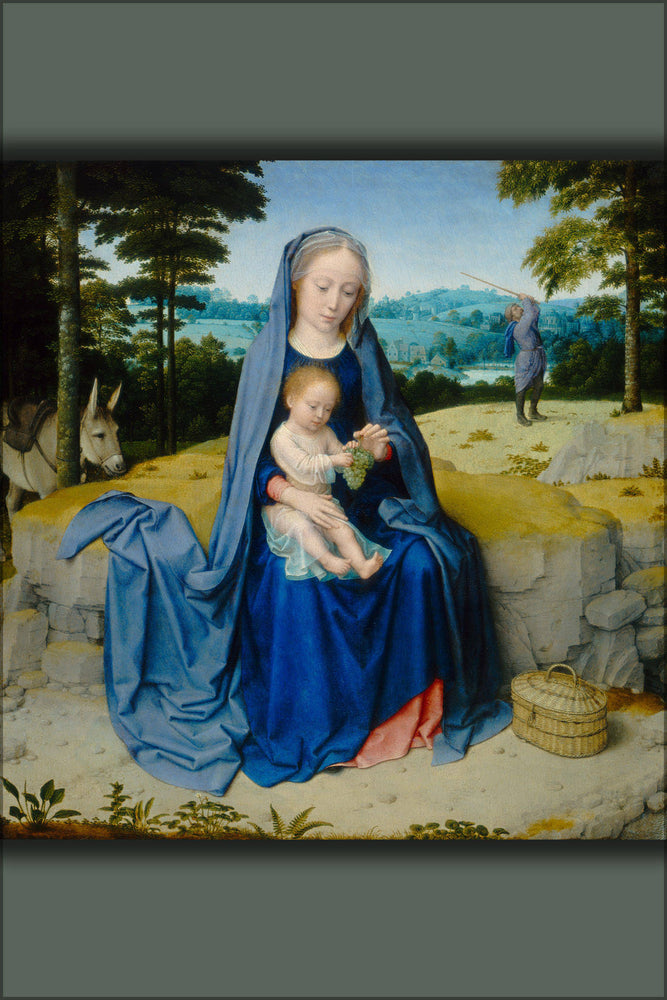 Poster, Many Sizes Available; Gerard David The Rest On The Flight Into Egypt National Gallery Of Art