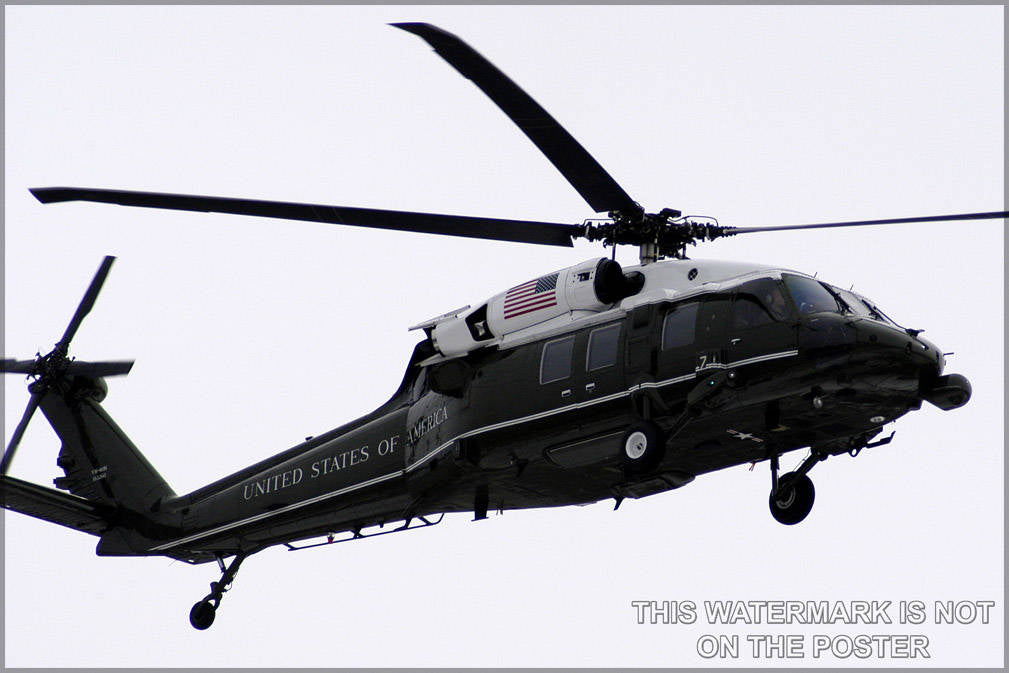 Poster, Many Sizes Available; Marine One Vh-60N Whitehawk