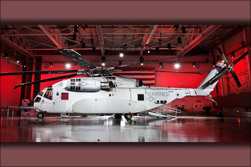 Poster, Many Sizes Available; Marine Sikorsky Ch-53K Ch-53 King Stallion Helicopter Roll Out