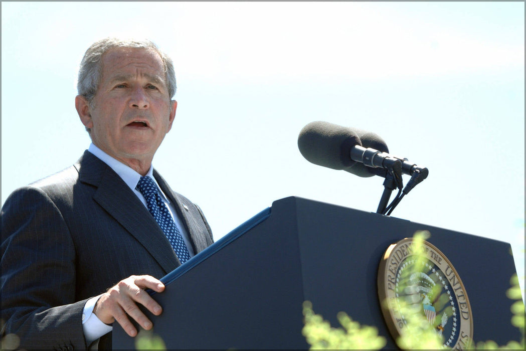 Poster, Many Sizes Available; President George W. Bush At Podium