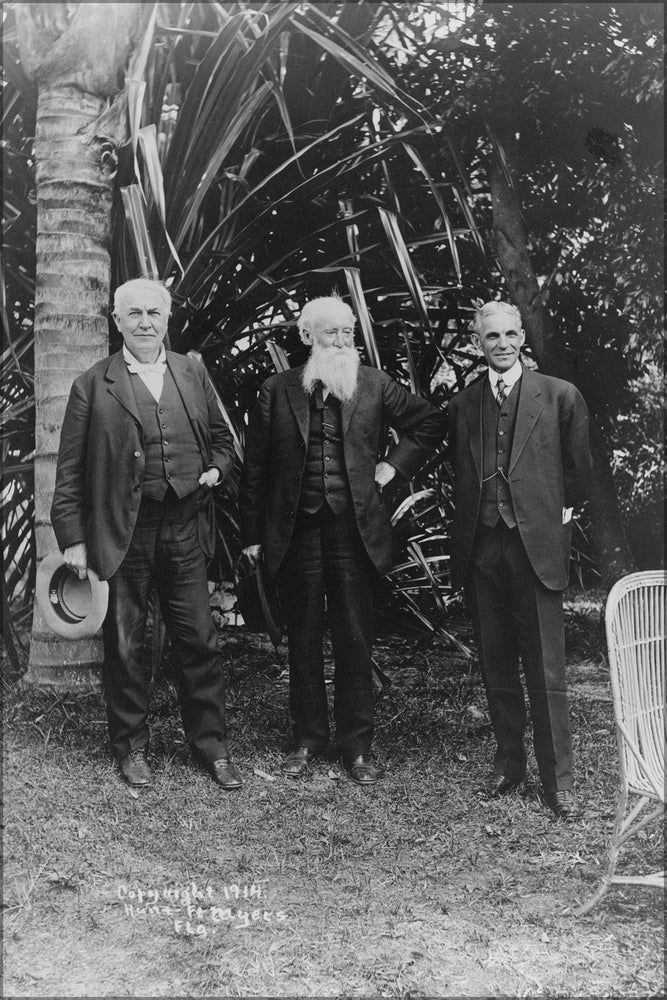 Poster, Many Sizes Available; Thomas Edison, John Burroughs, And Henry Ford