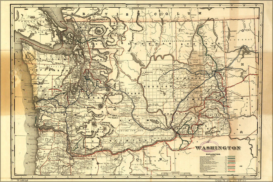 Poster, Many Sizes Available; Creek Indian Map Of Alabama & Georgia 1816