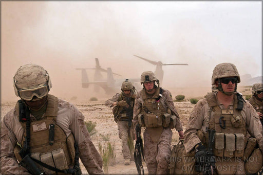 Poster, Many Sizes Available; Marines In Afghanistan V-22 Osprey