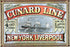 Poster, Many Sizes Available; Cunard Line Sailing Ad, New York City And Liverpool 1875