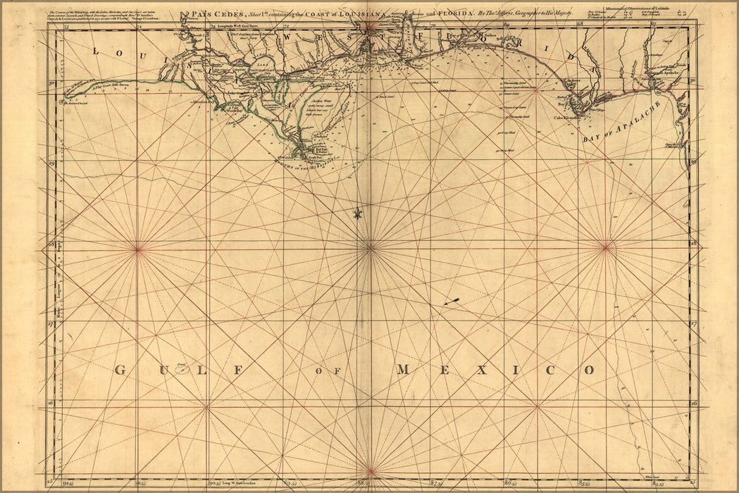 Poster, Many Sizes Available; Map Of East Florida & Bahama Islands 1768 P2