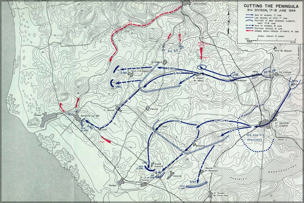 Poster, Many Sizes Available; Cutting The Peninsula Operation Overlord