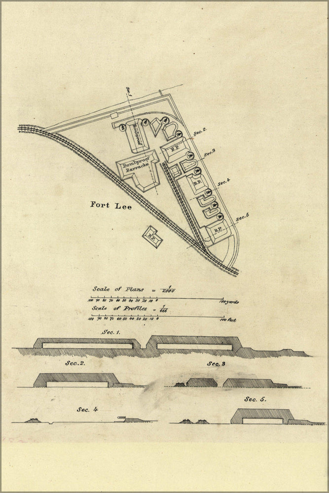 Poster, Many Sizes Available; Map Fort Lee Savannah, Georgia 1989