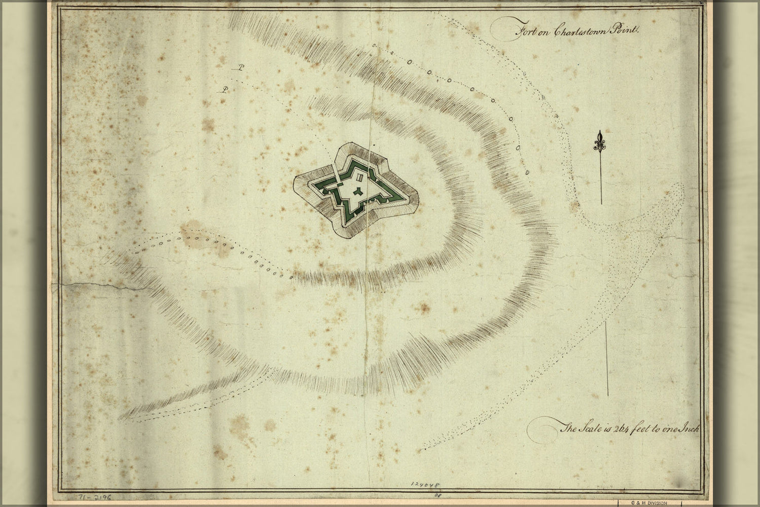 Poster, Many Sizes Available; Map Fort On Charlestown Point Boston 1776