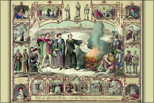 Poster, Many Sizes Available; Martin Luther And The Heroes Of The Reformation