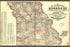 Poster, Many Sizes Available; Township & Railroad Map Of Missouri 1877