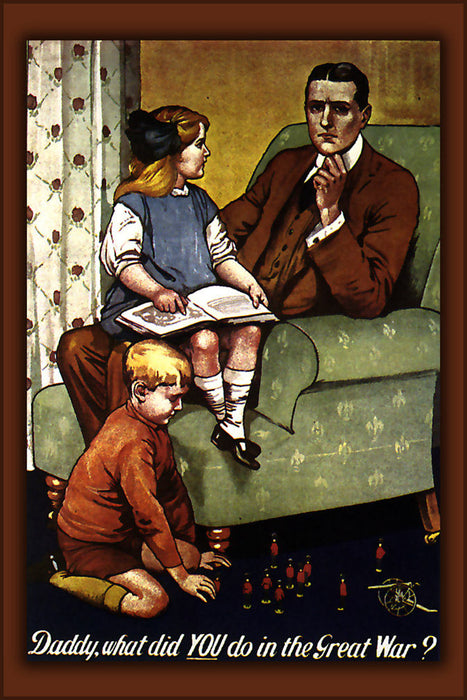 Poster, Many Sizes Available; Daddy, What Did You Do In The Great War, By Savile Lumley  1917