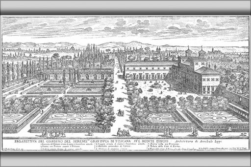 Poster, Many Sizes Available; Giovanni Battista Falda, View Of Villa Medici At Rome