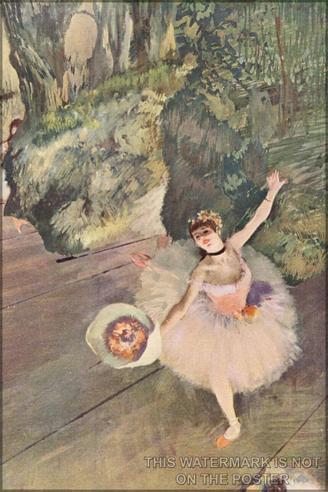 Poster, Many Sizes Available; Dancer With A Bouquet Of Flowers (Star Of The Ballet), 1878 Edgar Degas