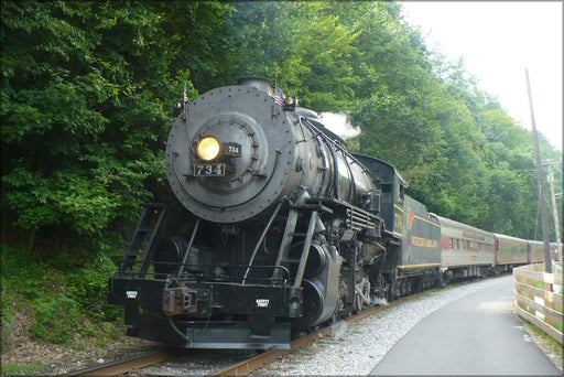 Poster, Many Sizes Available; Maryland Railroad Steam Engine, 2-8-0 Locomotive Built 1916