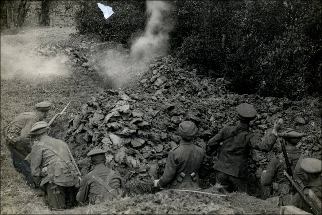 Poster, Many Sizes Available; A British Infantry Bombing Party Lestrem, France. Photographer H. D. Girdwood. 13875703774