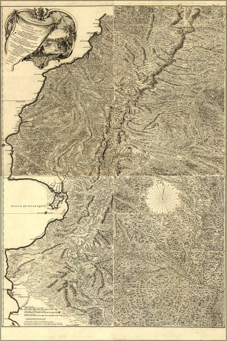 Poster, Many Sizes Available; Map Of Ecuador 1750