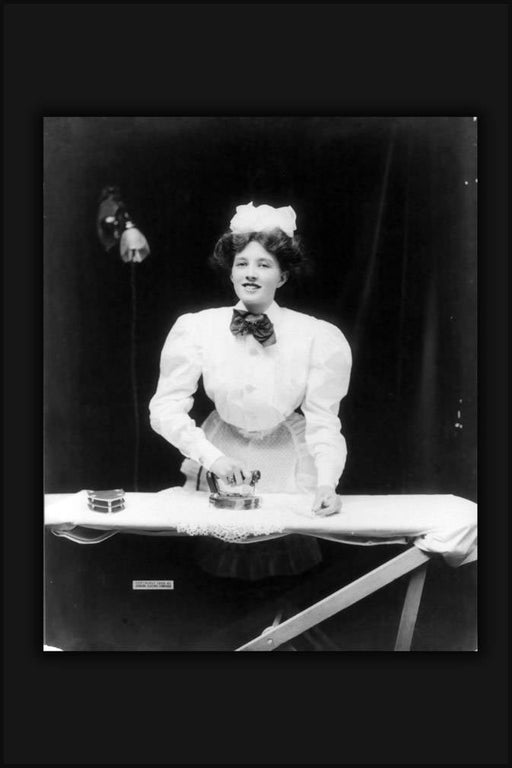 Poster, Many Sizes Available; House Maid Ironing A Lace Doily With Ge Electric Iron 1908