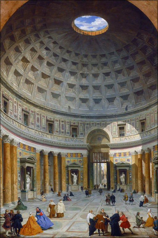 Poster, Many Sizes Available; Giovanni Paolo Panini Interior Of The Pantheon, Rome