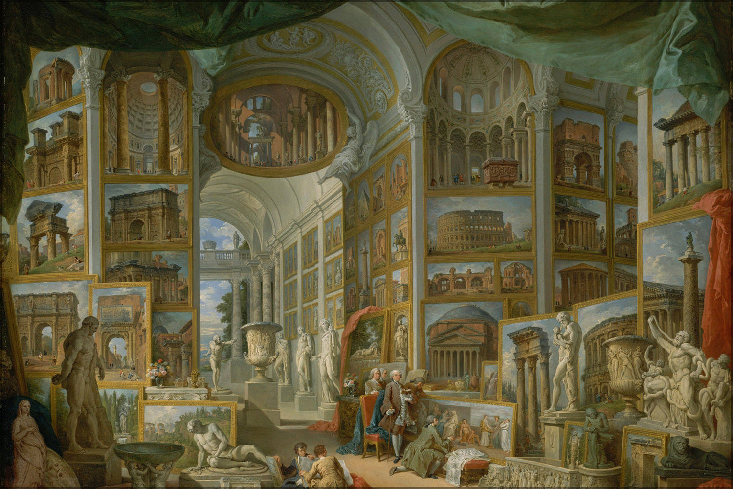 Poster, Many Sizes Available; Giovanni Paolo Panini Italian, Piacenza 1691â1765 Rome Ancient Rome