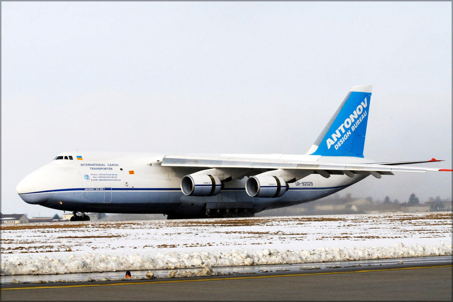 Poster, Many Sizes Available; Antonov An-124 Taxis In At Spangdahlem Air Base