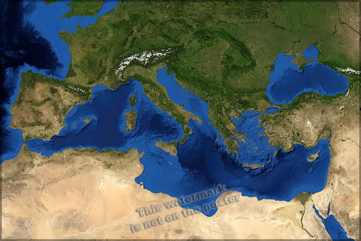 Poster, Many Sizes Available; Mediterranean Sea