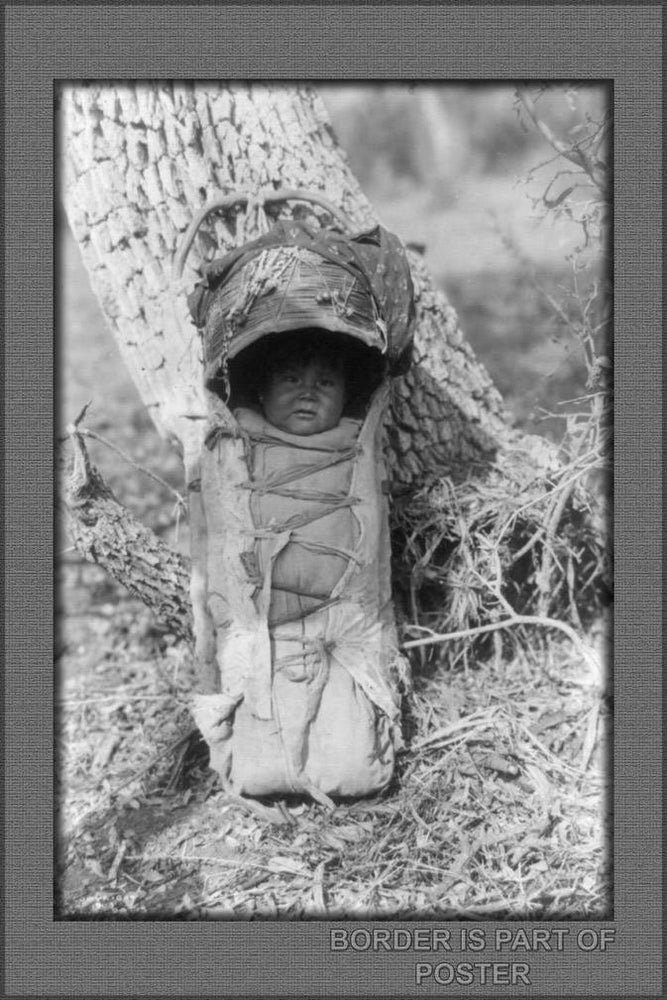 Poster, Many Sizes Available; Apache Baby In Carrier C.1903