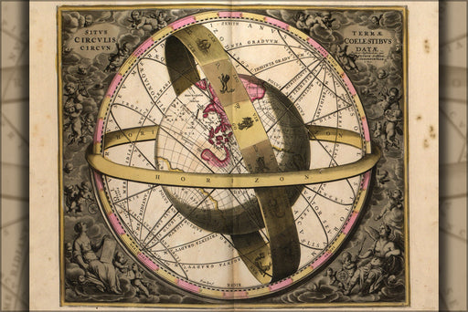 Poster, Many Sizes Available; Ptolemy Meridian Zodiac Chart 1708 P2