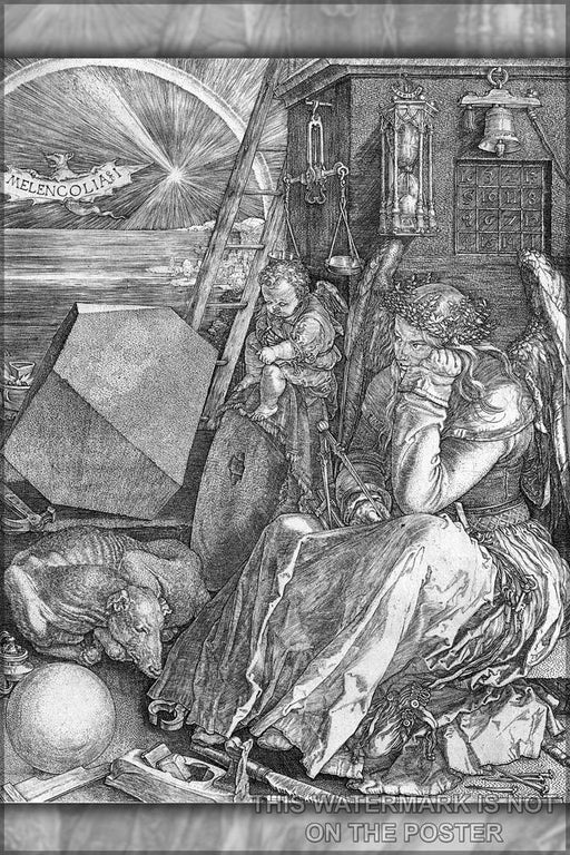 Poster, Many Sizes Available; Melencolia I, 1514, Albrecht DÃ¼rer Engraving